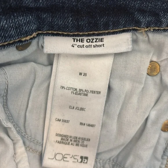 Joe's Jeans Blue Denim Shorts - Picture 4 of 4